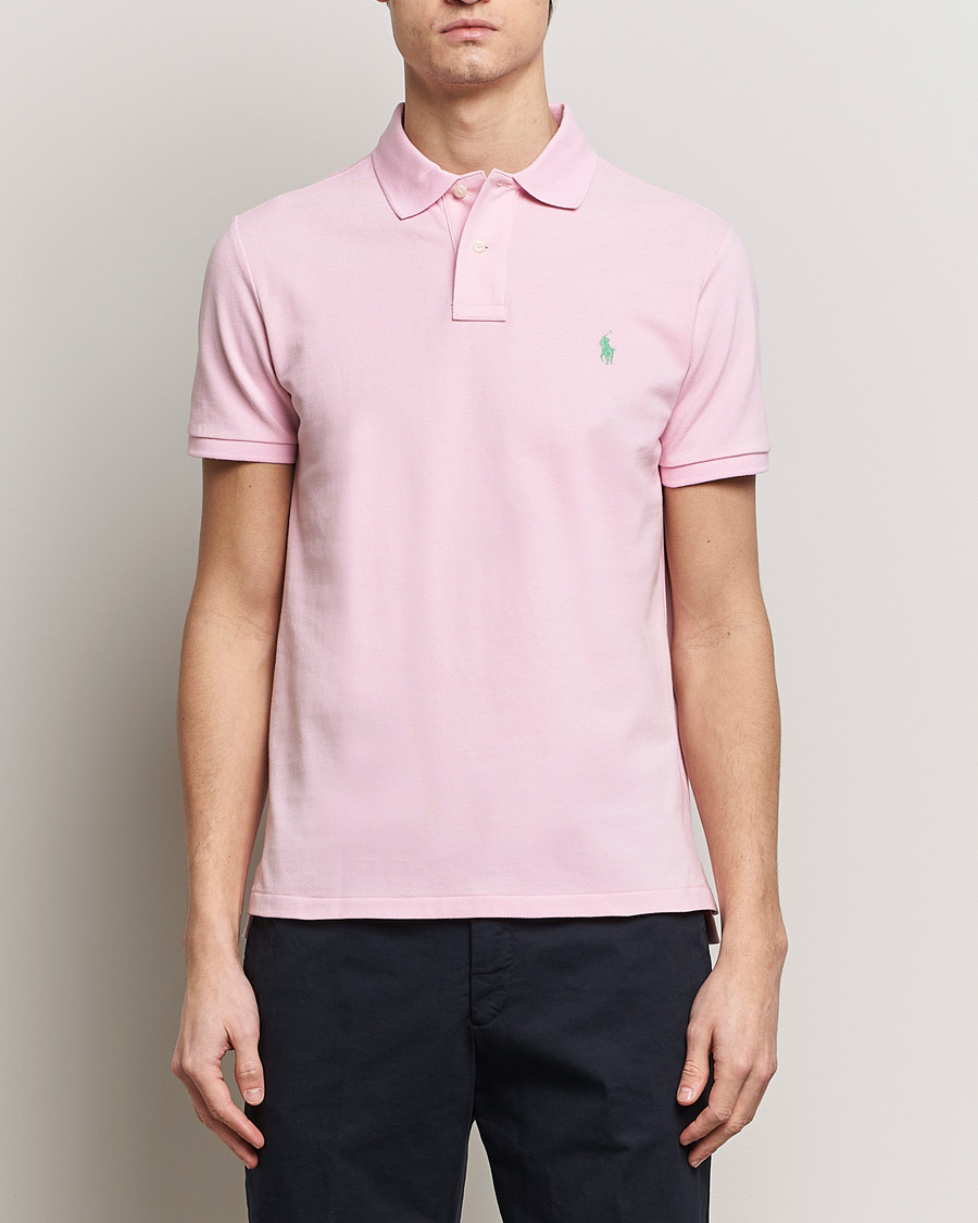 Herre | Pikéer | Polo Ralph Lauren | Custom Slim Fit Polo Garden Pink