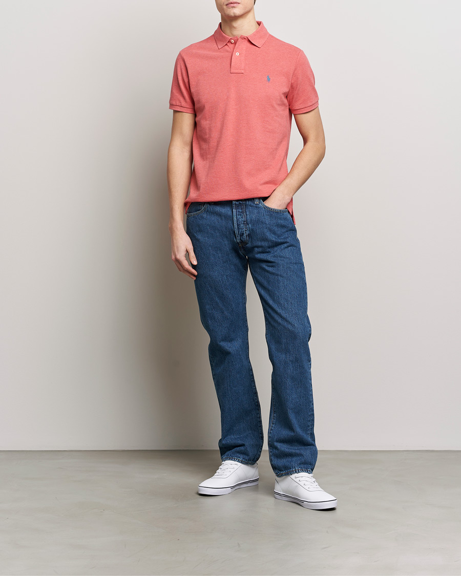 Herr | Pikéer | Polo Ralph Lauren | Custom Slim Fit Polo Highland Rose Heahter