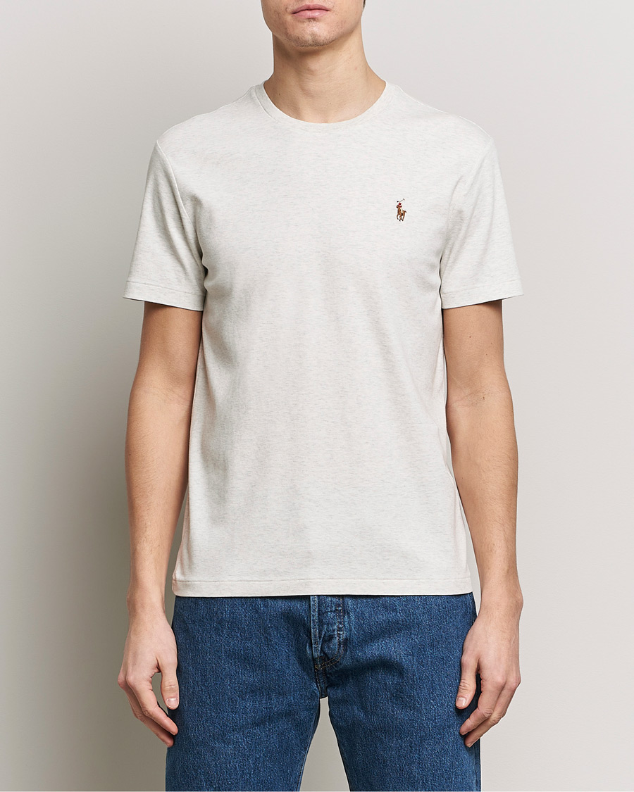 Herre |  | Polo Ralph Lauren | Luxury Pima Cotton Crew Neck T-Shirt State Heather