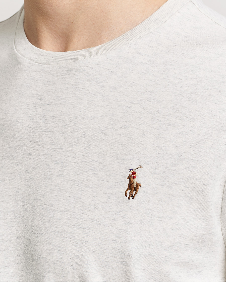 Herr | T-Shirts | Polo Ralph Lauren | Luxury Pima Cotton Crew Neck T-Shirt State Heather