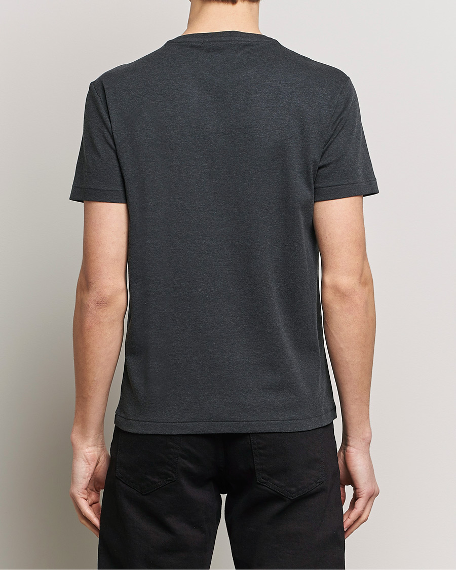 Herr | T-Shirts | Polo Ralph Lauren | Luxury Pima Cotton Crew Neck T-Shirt Black Heather