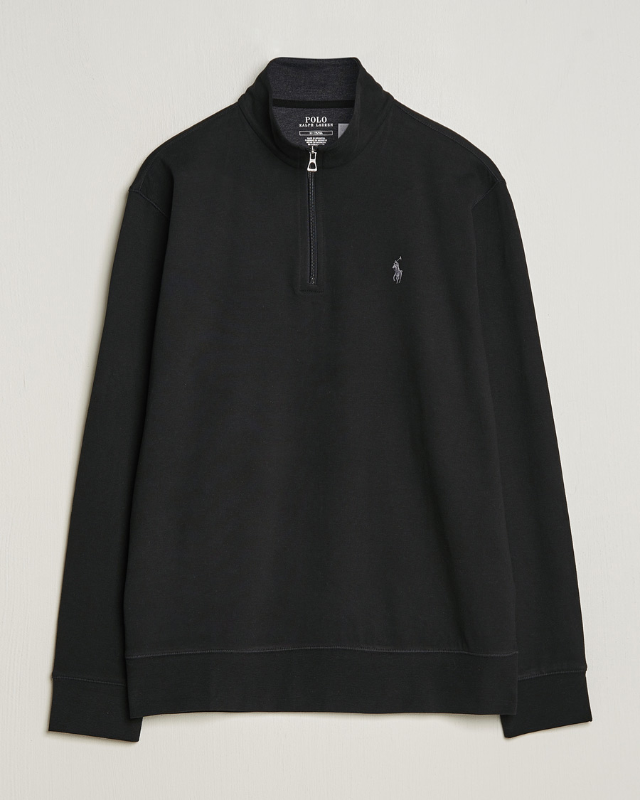 Herr | Tröjor | Polo Ralph Lauren | Double Knit Half-Zip Sweater Polo Black