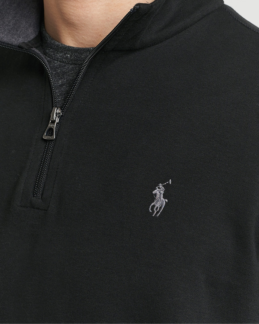 Herr | Tröjor | Polo Ralph Lauren | Double Knit Half-Zip Sweater Polo Black