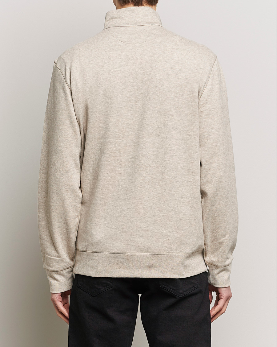 Herr | Tröjor | Polo Ralph Lauren | Double Knit Half-Zip Sweater Tuscan Beige Heather