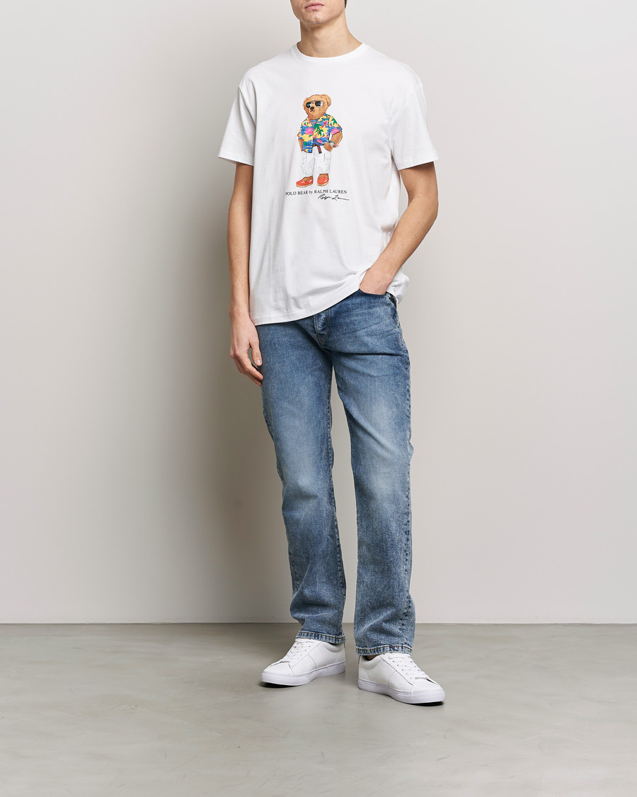 Herr | T-Shirts | Polo Ralph Lauren | Printed Bear Crew Neck T-Shirt White