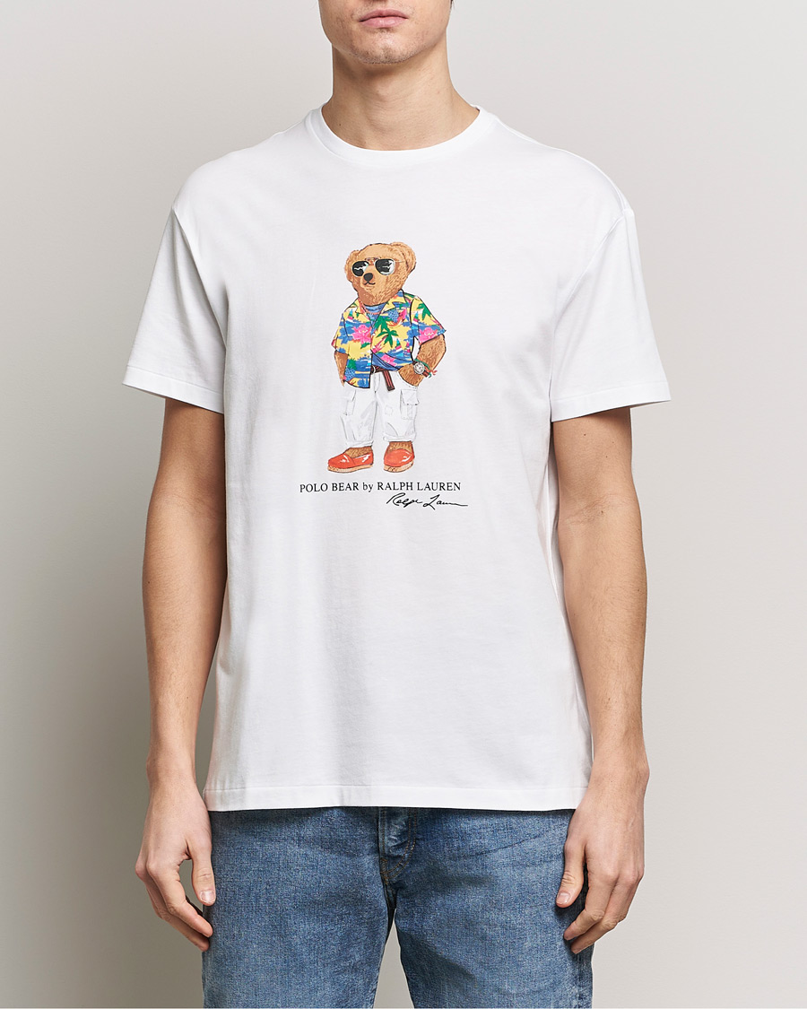 Herr | T-Shirts | Polo Ralph Lauren | Printed Bear Crew Neck T-Shirt White