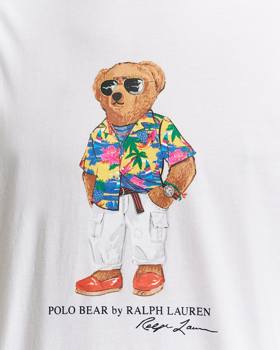 Herr | T-Shirts | Polo Ralph Lauren | Printed Bear Crew Neck T-Shirt White