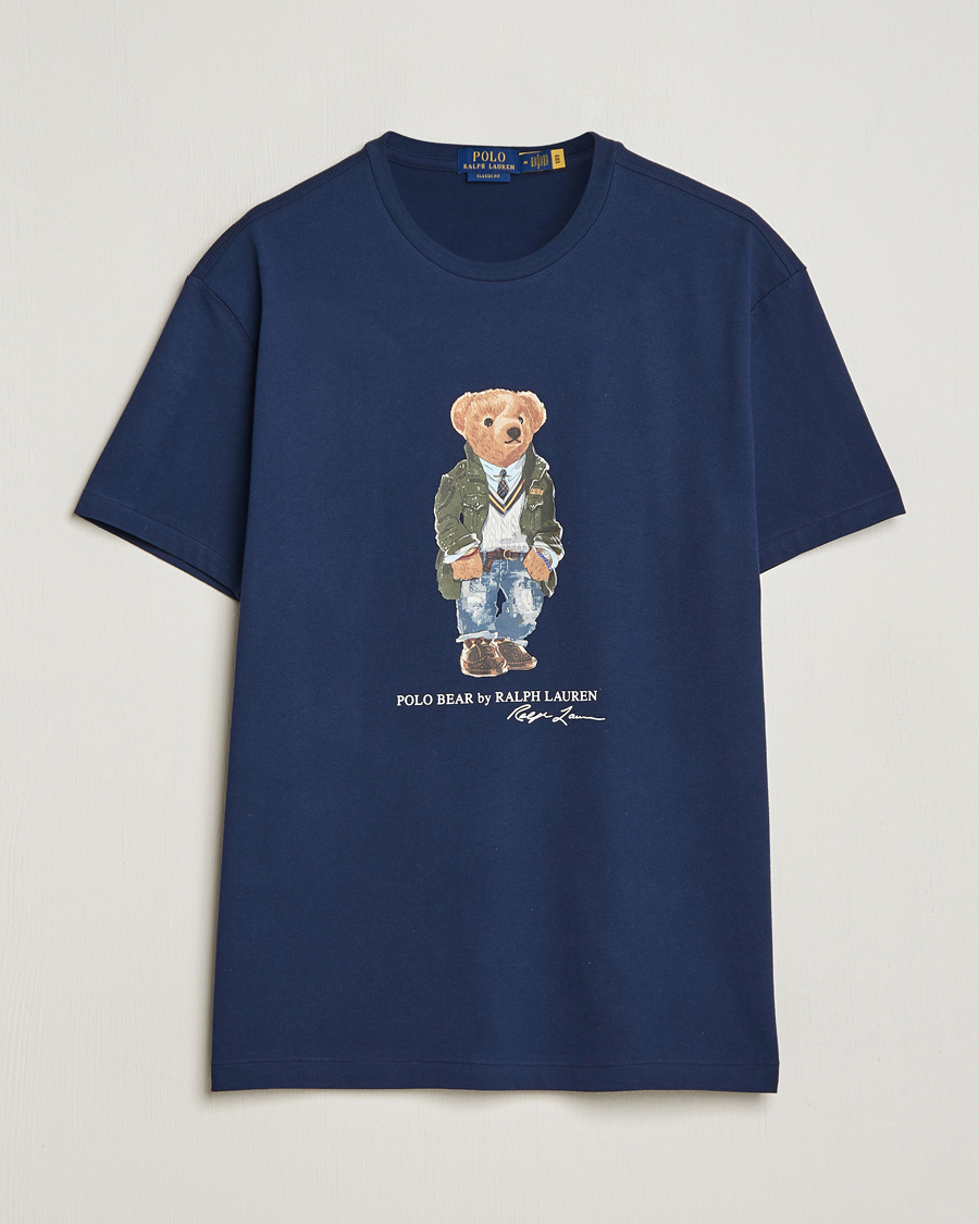 Herr | T-Shirts | Polo Ralph Lauren | Printed Bear Crew Neck T-Shirt Newport Navy