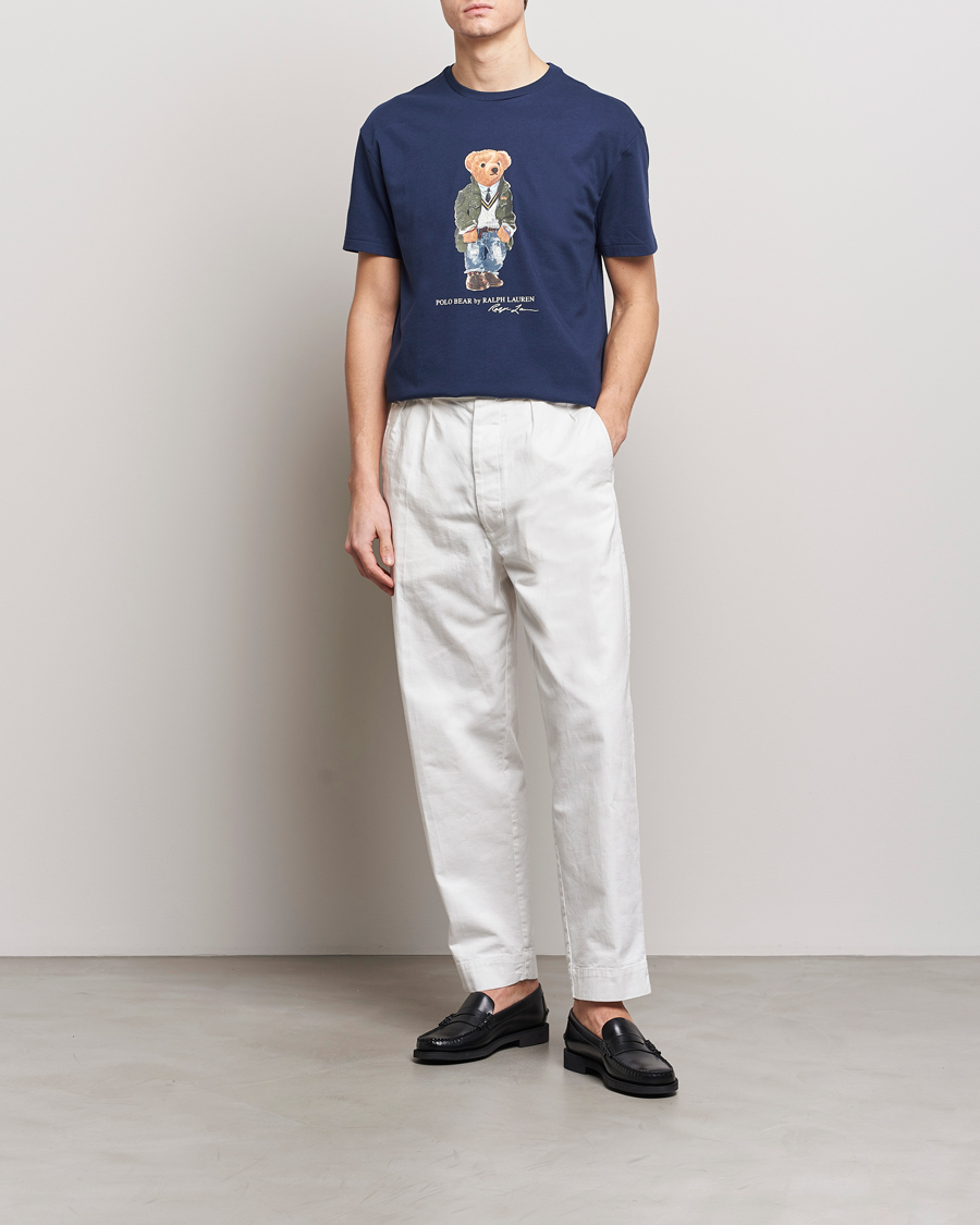Herr | T-Shirts | Polo Ralph Lauren | Printed Bear Crew Neck T-Shirt Newport Navy