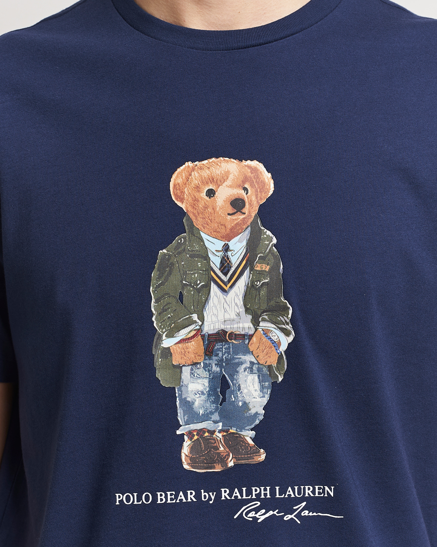 Herr | T-Shirts | Polo Ralph Lauren | Printed Bear Crew Neck T-Shirt Newport Navy
