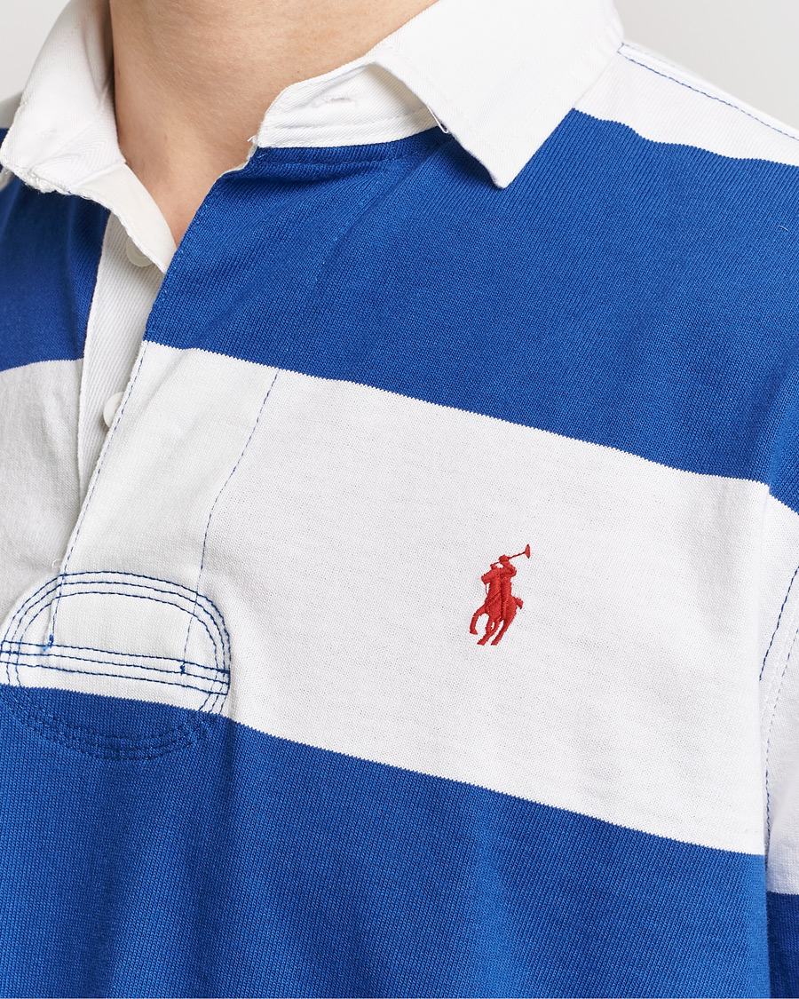 Herr | Tröjor | Polo Ralph Lauren | Jersey Striped Rugger Cruise Royal/White