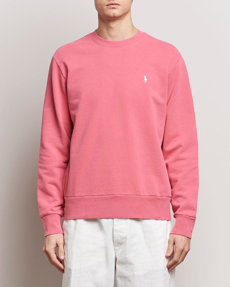 Herr | Rea kläder | Polo Ralph Lauren | Loopback Terry Sweatshirt Pale Red
