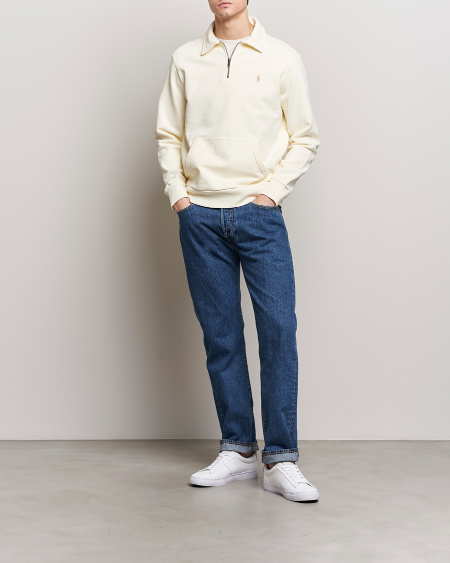 Herr | Tröjor | Polo Ralph Lauren | Loopback Terry Hybrid Sweatshirt Clubhouse Cream