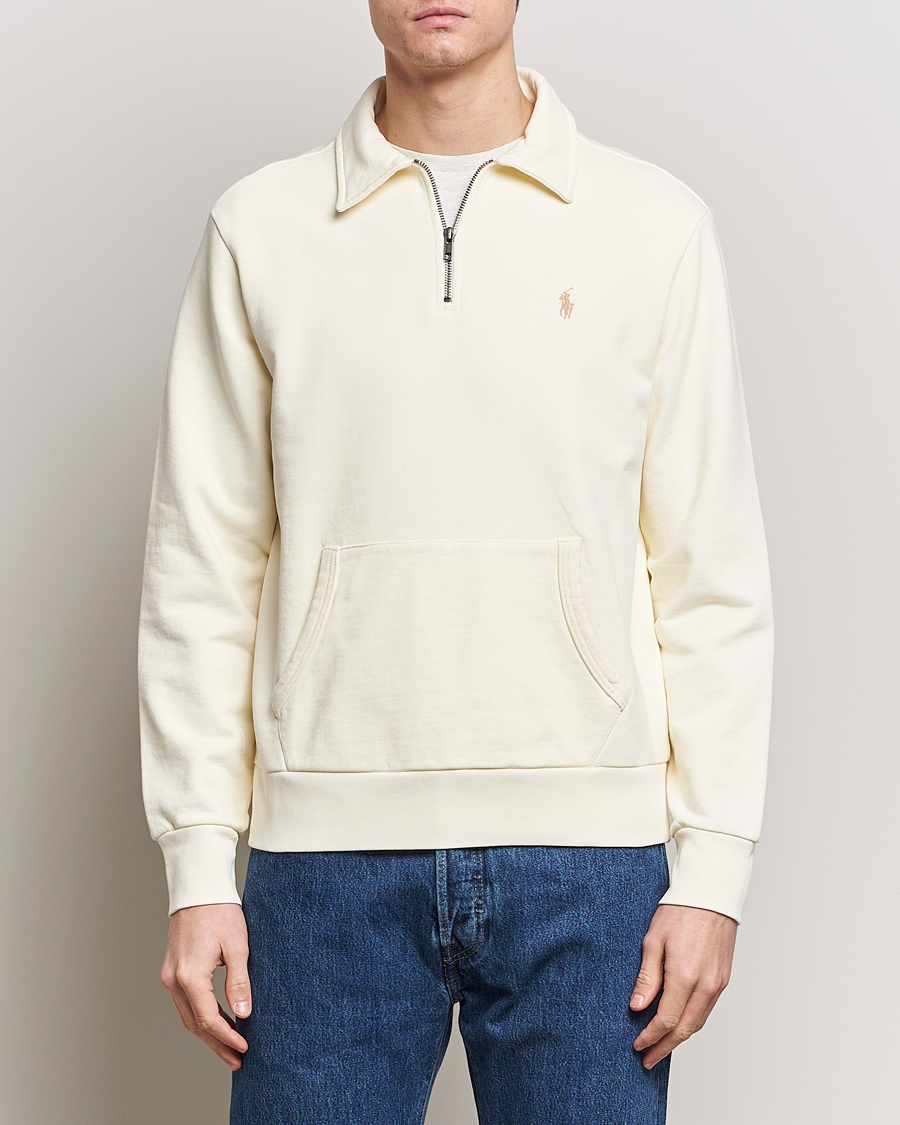 Herr | Sweatshirts | Polo Ralph Lauren | Loopback Terry Hybrid Sweatshirt Clubhouse Cream
