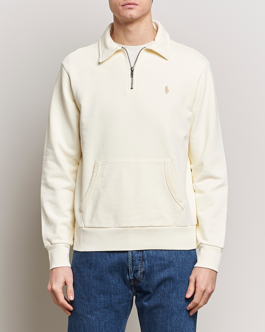Herr | Tröjor | Polo Ralph Lauren | Loopback Terry Hybrid Sweatshirt Clubhouse Cream