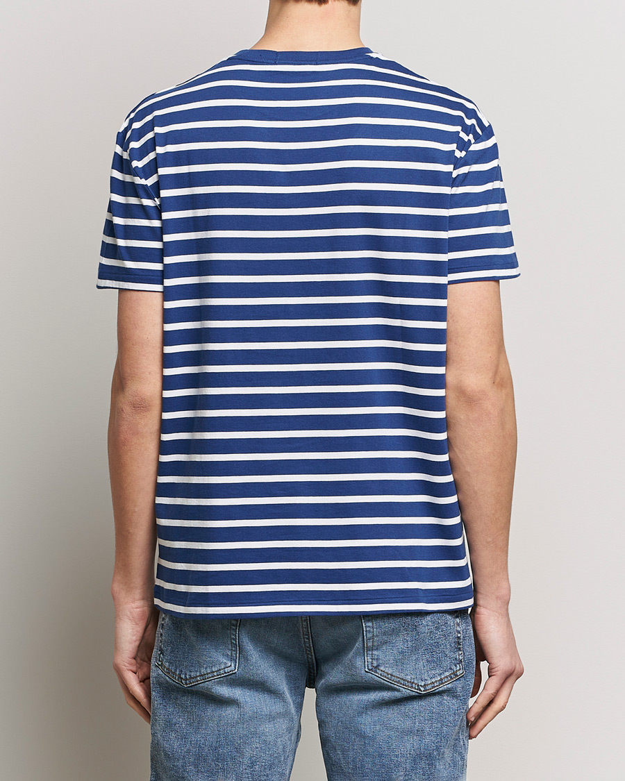 Herr | T-Shirts | Polo Ralph Lauren | Crew Neck Striped T-Shirt Beach Royal/White