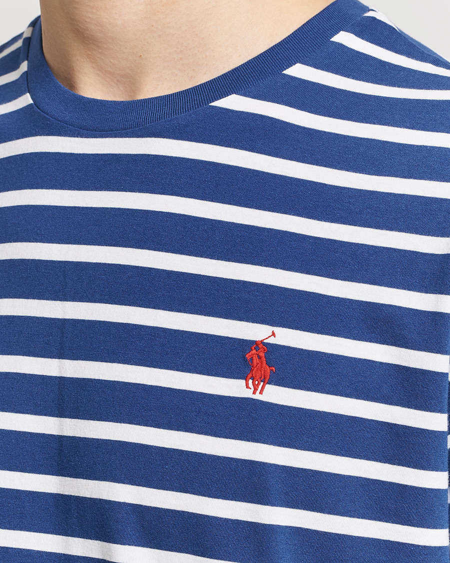 Herr | T-Shirts | Polo Ralph Lauren | Crew Neck Striped T-Shirt Beach Royal/White