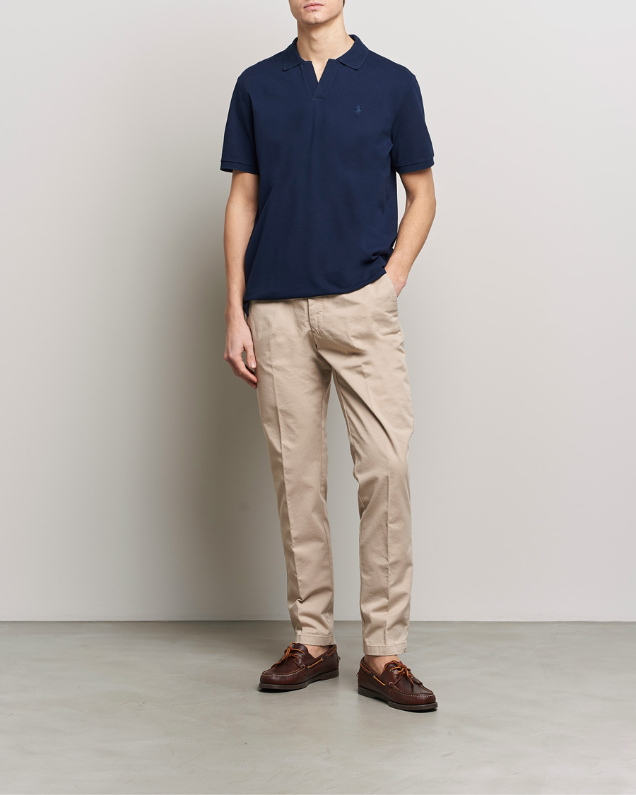 Herr | Pikéer | Polo Ralph Lauren | Classic Fit Open Collar Stretch Polo Refined Navy