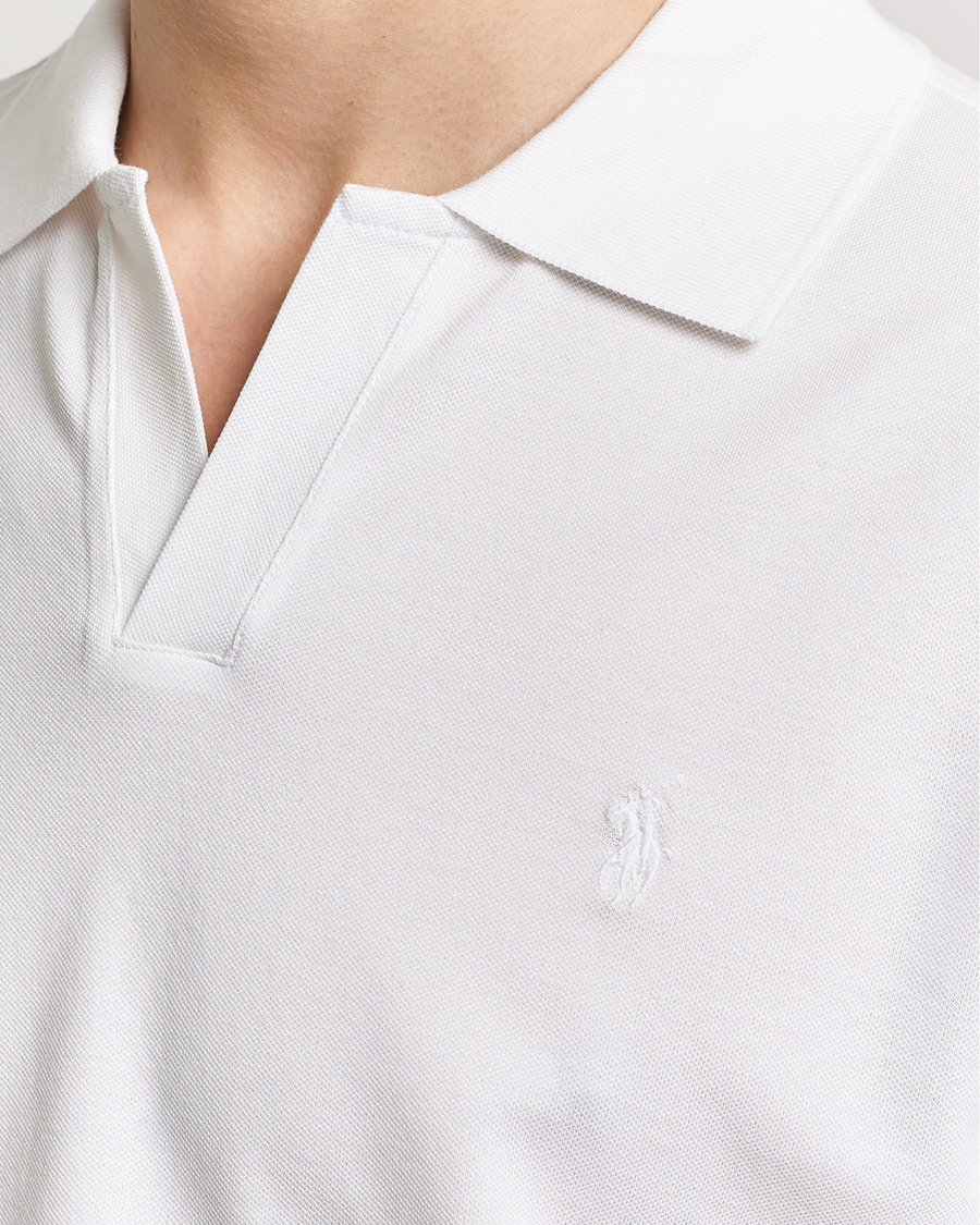 Herr | Pikéer | Polo Ralph Lauren | Classic Fit Open Collar Stretch Polo White