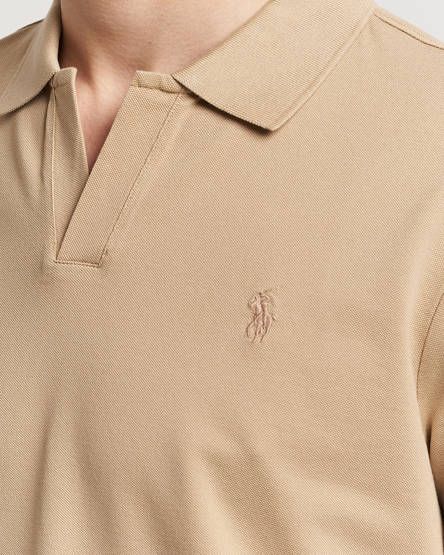 Herr | Pikéer | Polo Ralph Lauren | Classic Fit Open Collar Stretch Polo Beige