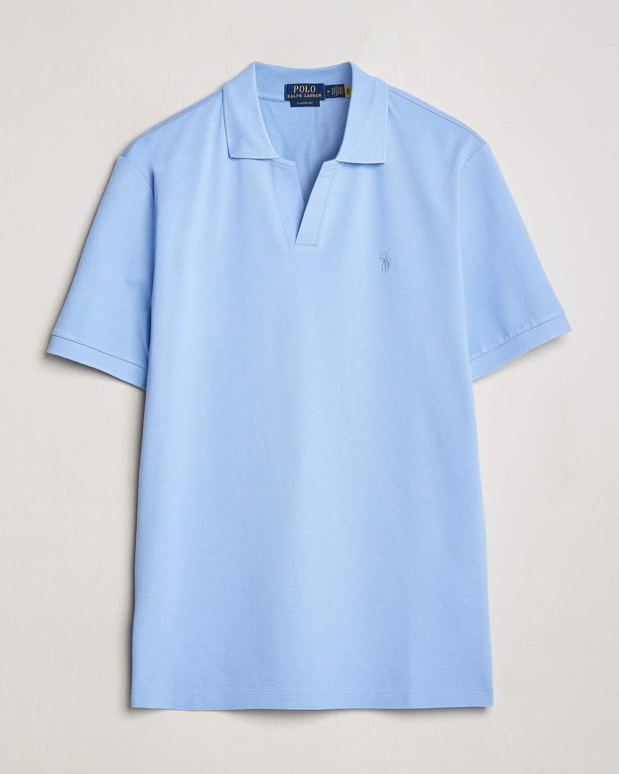 Herr | Pikéer | Polo Ralph Lauren | Classic Fit Open Collar Stretch Polo Austin Blue