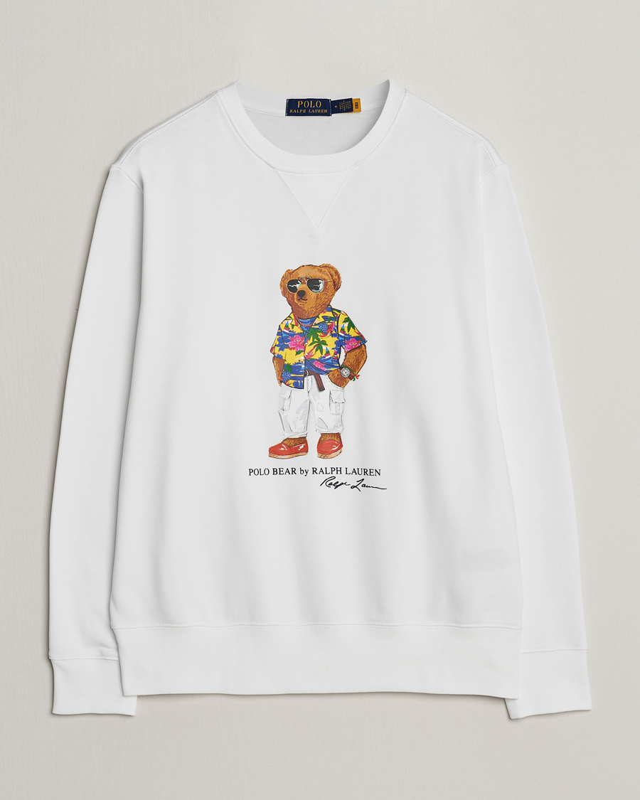 Herr | Tröjor | Polo Ralph Lauren | Beach Club Bear Sweatshirt White