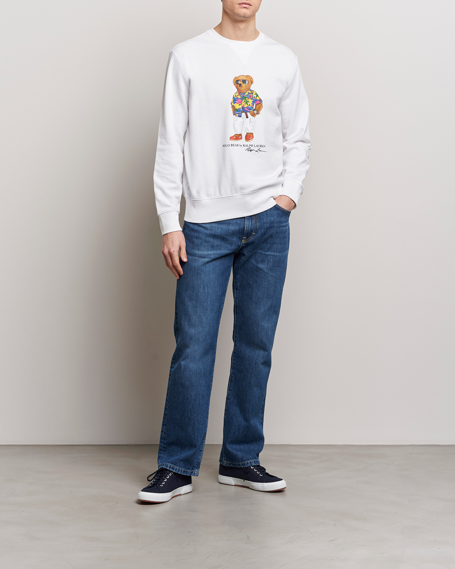 Herr | Tröjor | Polo Ralph Lauren | Beach Club Bear Sweatshirt White