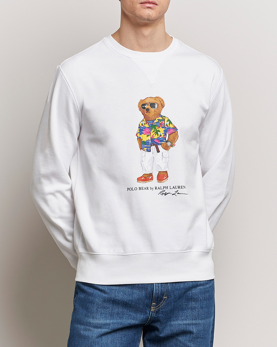 Herr | 20% rea | Polo Ralph Lauren | Beach Club Bear Sweatshirt White
