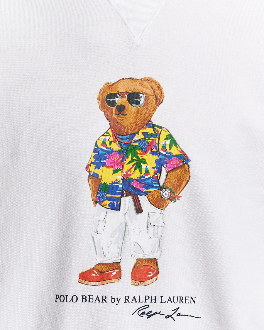 Herr | Tröjor | Polo Ralph Lauren | Beach Club Bear Sweatshirt White