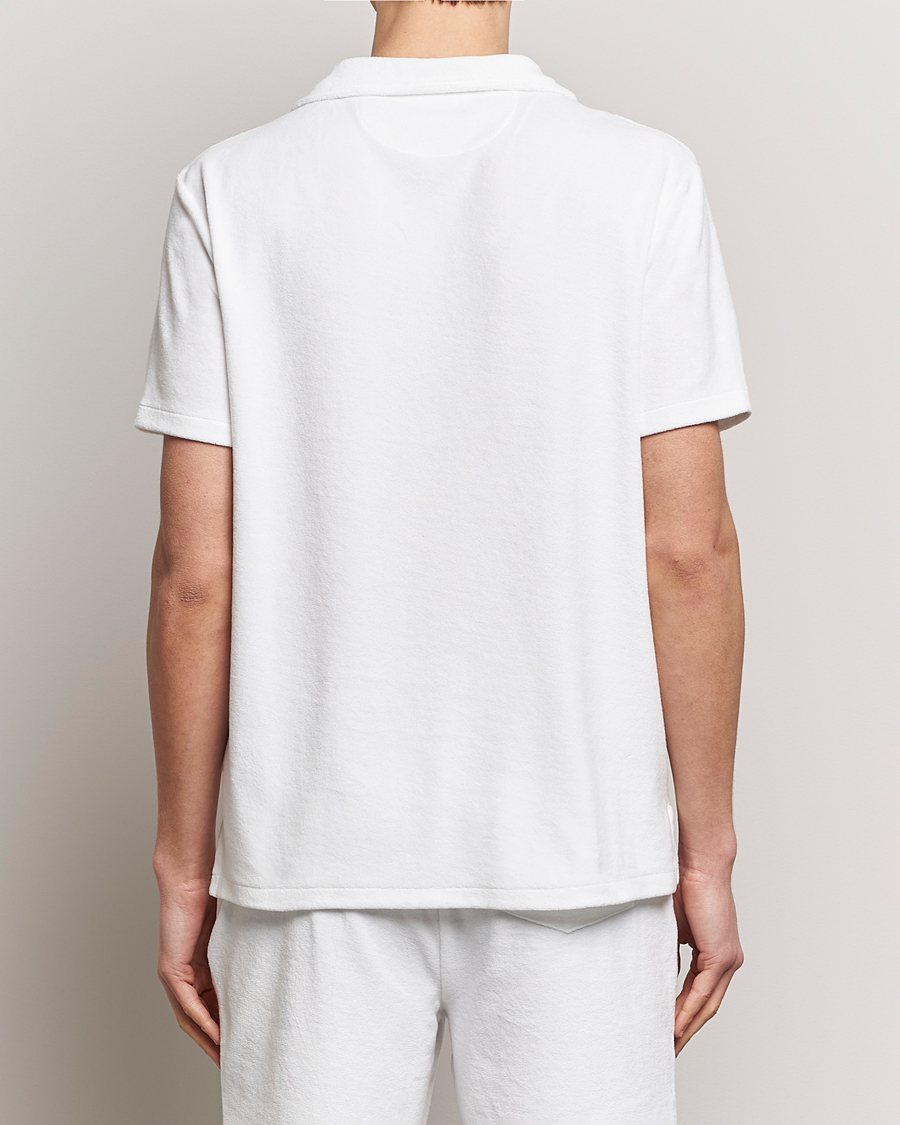 Herr | Pikéer | Polo Ralph Lauren | Cotton Terry Open Collar Polo White