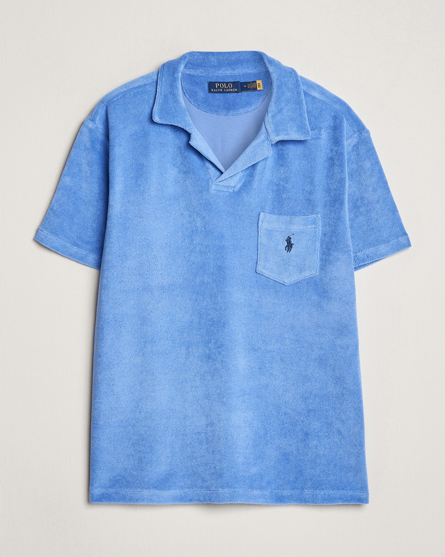 Herr | Pikéer | Polo Ralph Lauren | Cotton Terry Polo Harbor Island Blue