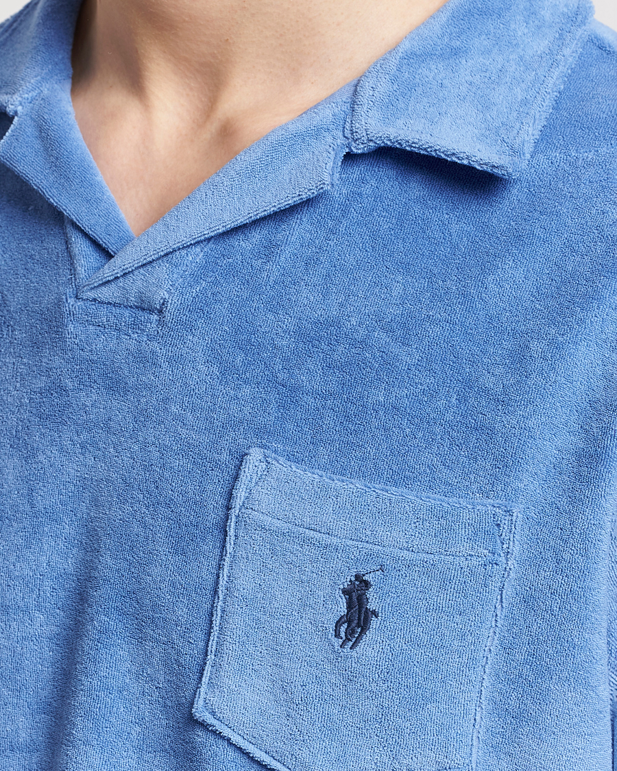 Herr | Pikéer | Polo Ralph Lauren | Cotton Terry Polo Harbor Island Blue