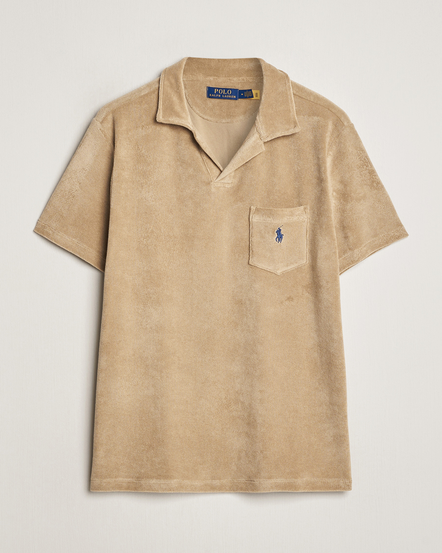 Herr | Pikéer | Polo Ralph Lauren | Cotton Terry Polo Coastal Beige