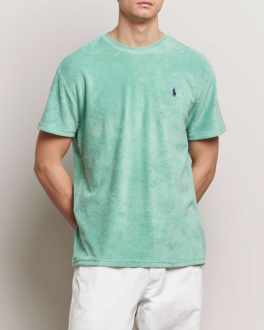 Herr | Kortärmade t-shirts | Polo Ralph Lauren | Terry Cotton T-Shirt Celadon