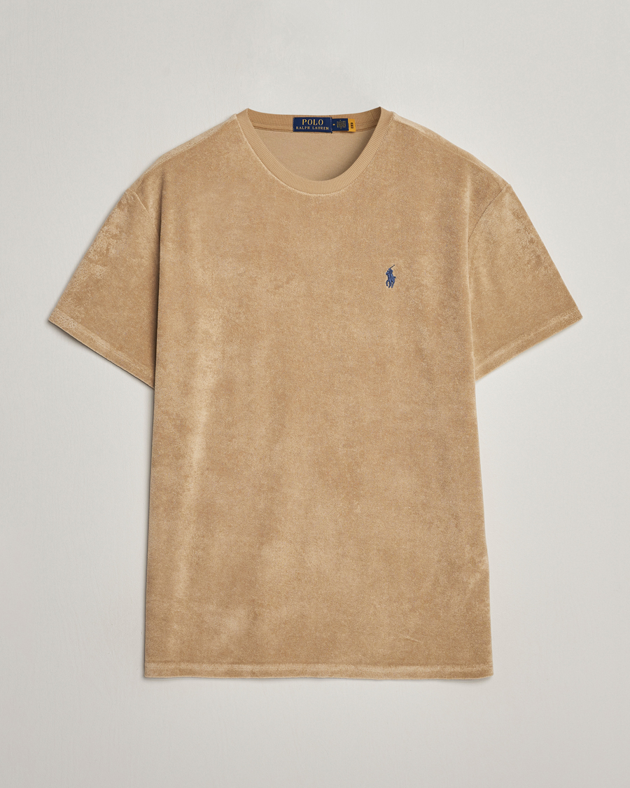 Herr | T-Shirts | Polo Ralph Lauren | Terry Cotton T-Shirt Coastal Beige