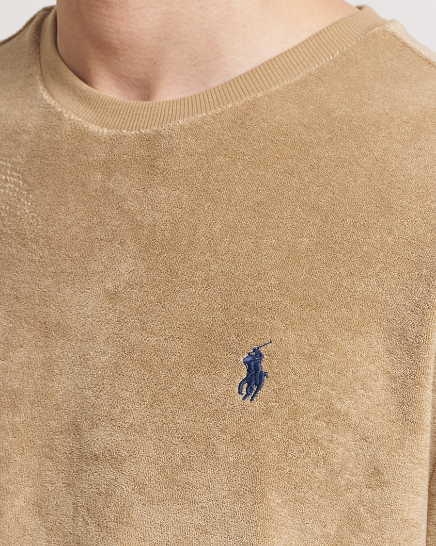 Herr | T-Shirts | Polo Ralph Lauren | Terry Cotton T-Shirt Coastal Beige