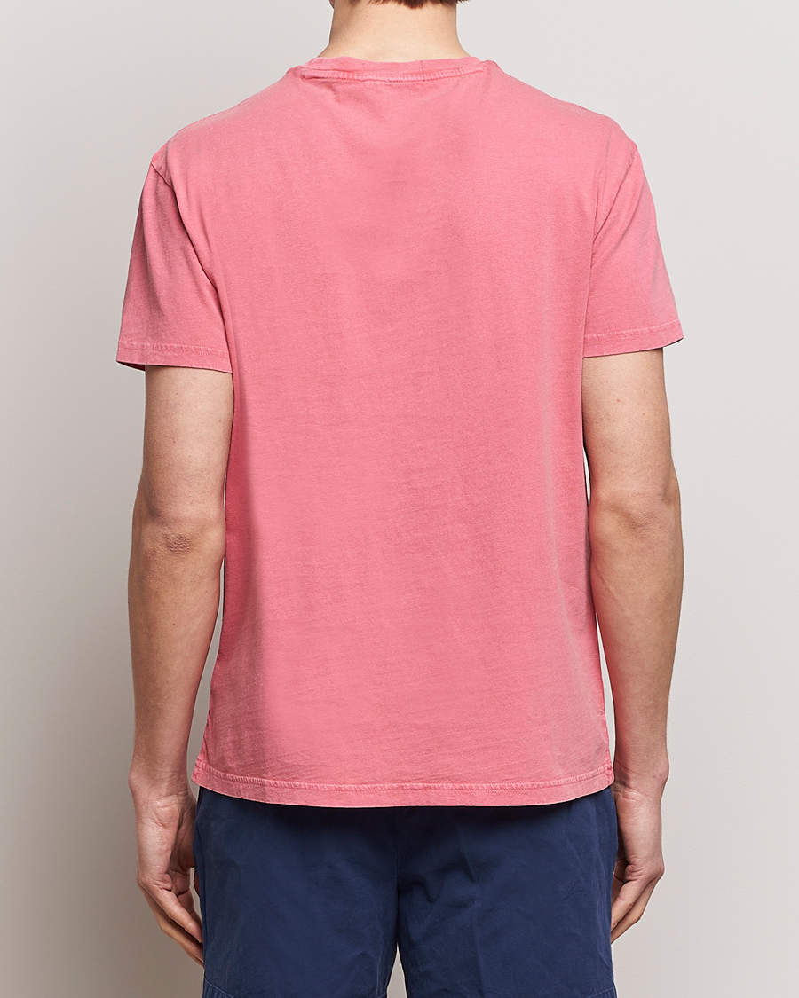 Herr | T-Shirts | Polo Ralph Lauren | Cotton Linen Crew Neck T-Shirt Pale Red