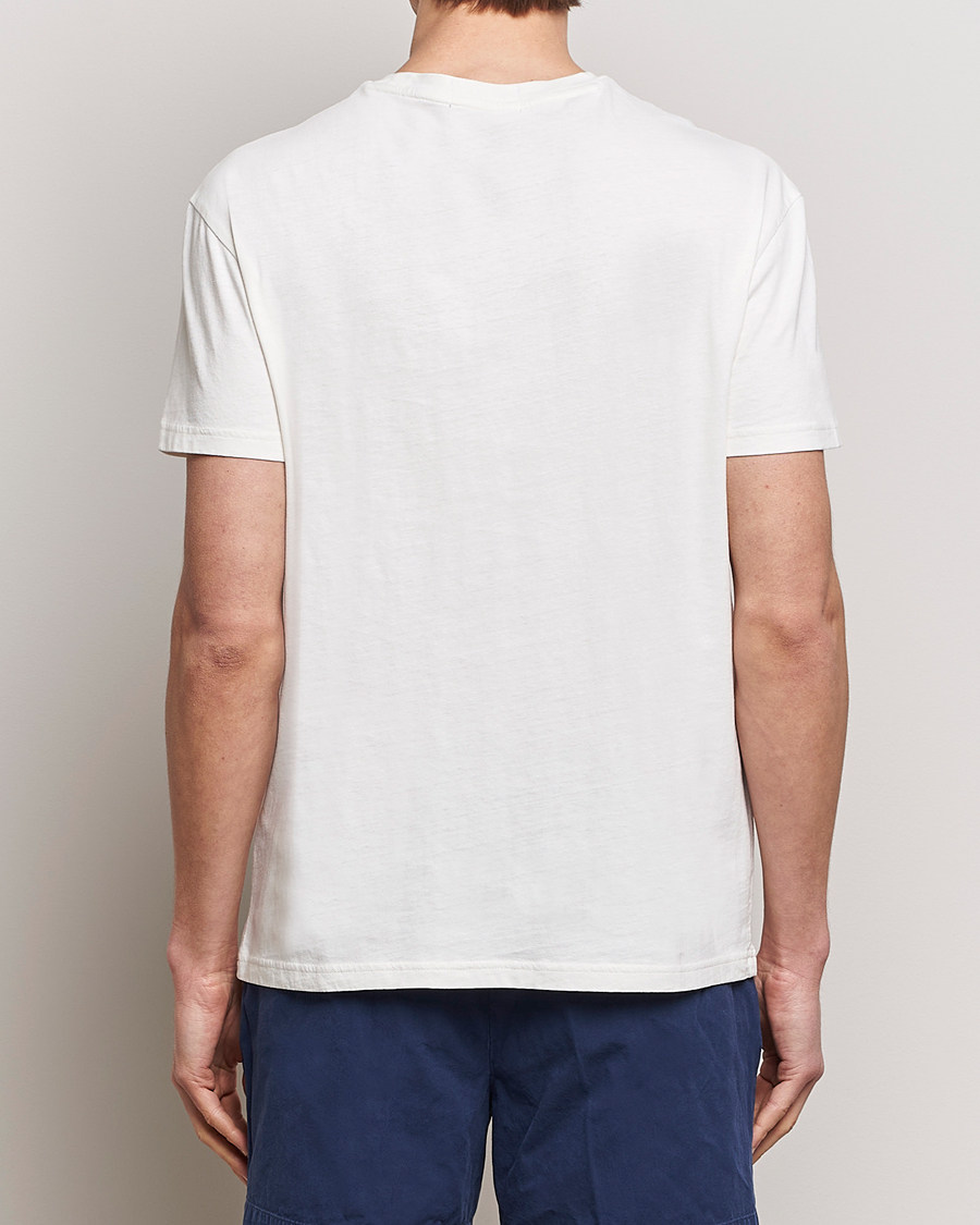 Herr | T-Shirts | Polo Ralph Lauren | Cotton Linen Crew Neck T-Shirt Ceramic White