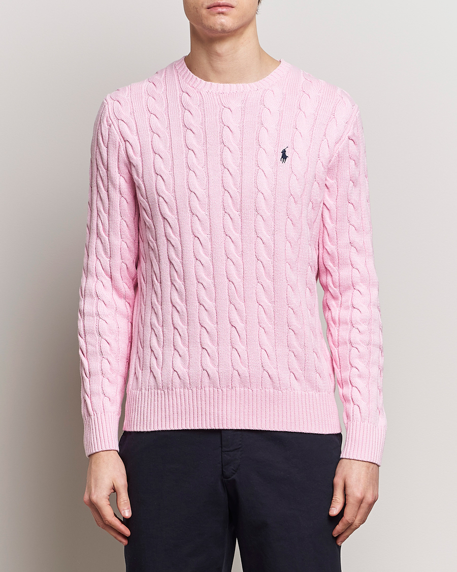 Herr | Lojalitetserbjudande | Polo Ralph Lauren | Cotton Cable Pullover Carmel Pink