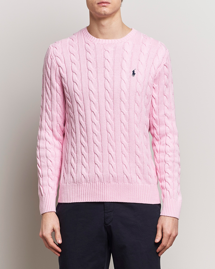 Herre |  | Polo Ralph Lauren | Cotton Cable Pullover Carmel Pink