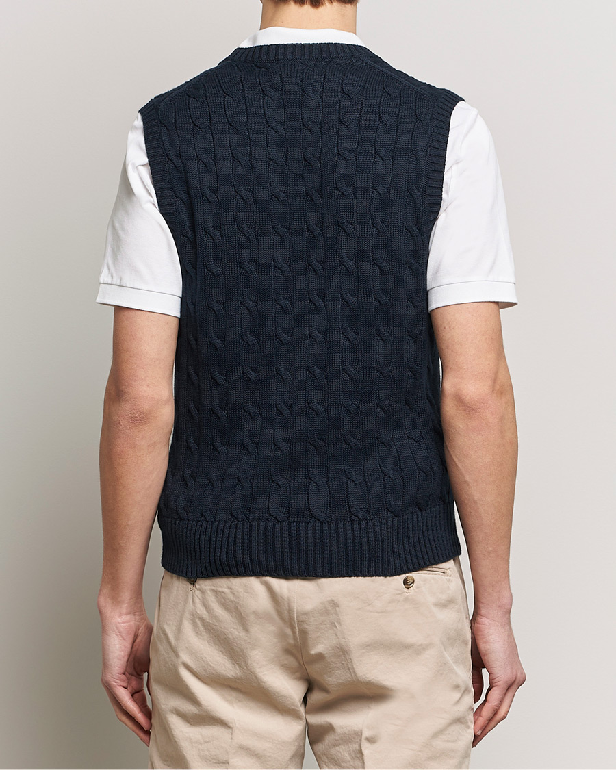 Herr | Tröjor | Polo Ralph Lauren | Cotton Cable Vest Hunter Navy