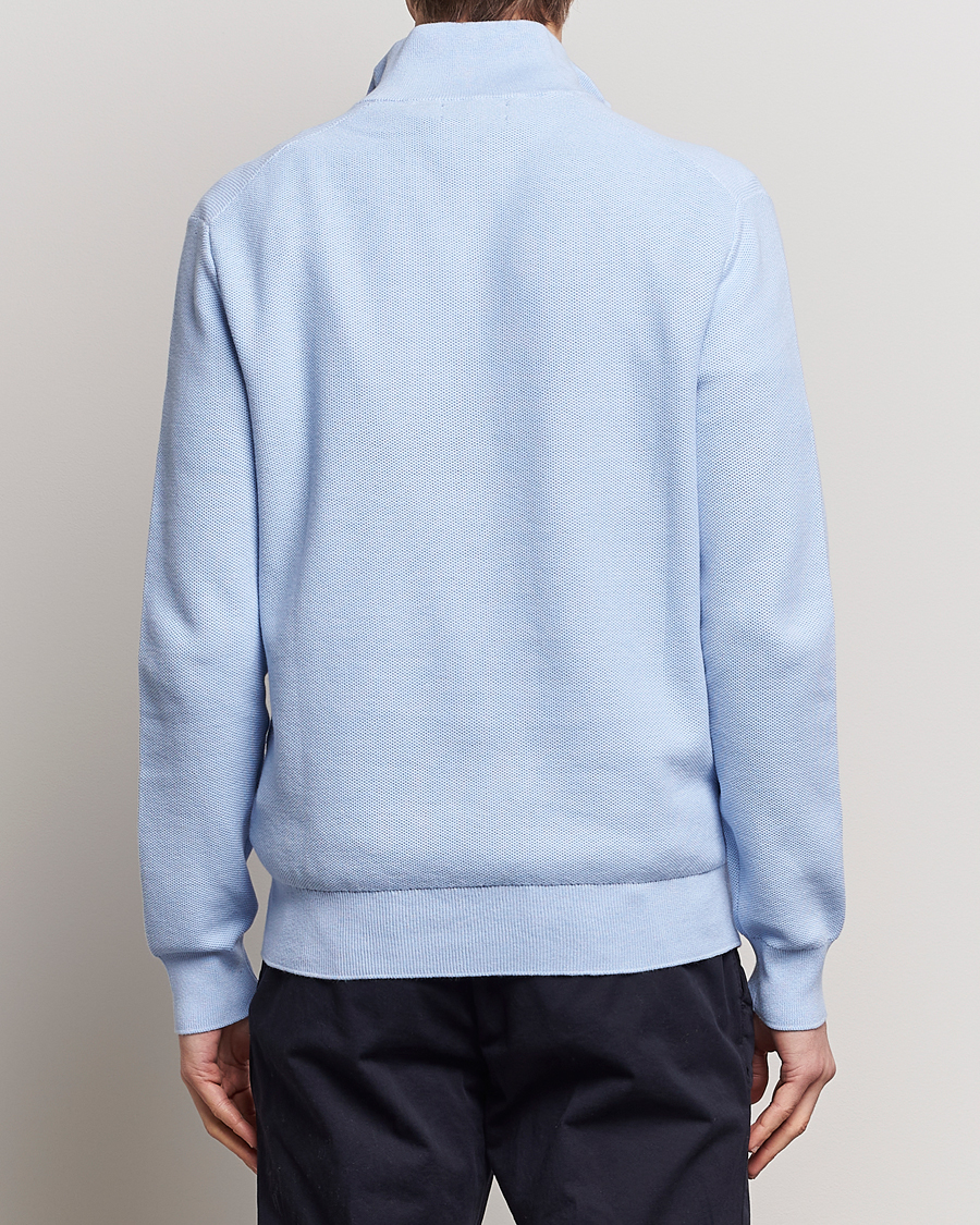 Herr | Tröjor | Polo Ralph Lauren | Textured Half-Zip Blue Hyacinth