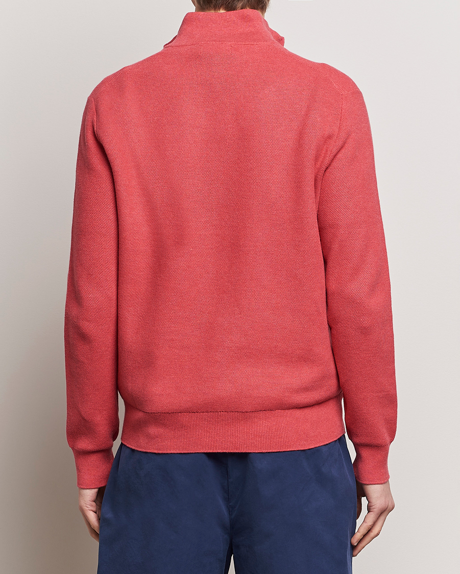 Herr | Tröjor | Polo Ralph Lauren | Textured Half Zip Nantucket Red Heather
