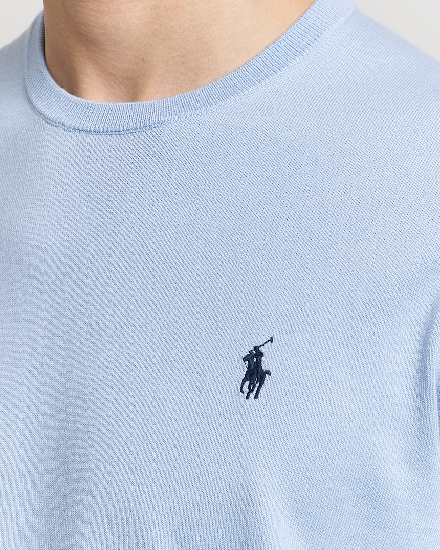 Herr | Tröjor | Polo Ralph Lauren | Cotton Crew Neck Sweater Blue Hyacinth