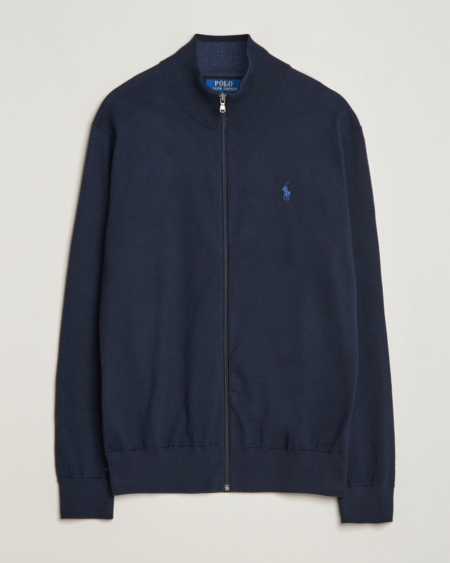 Herr | Tröjor | Polo Ralph Lauren | Cotton Full-Zip Hunter Navy