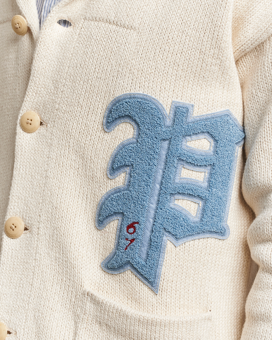 Herr | Tröjor | Polo Ralph Lauren | Cotton/Linen Shawl Collar Cardigan Andover Cream