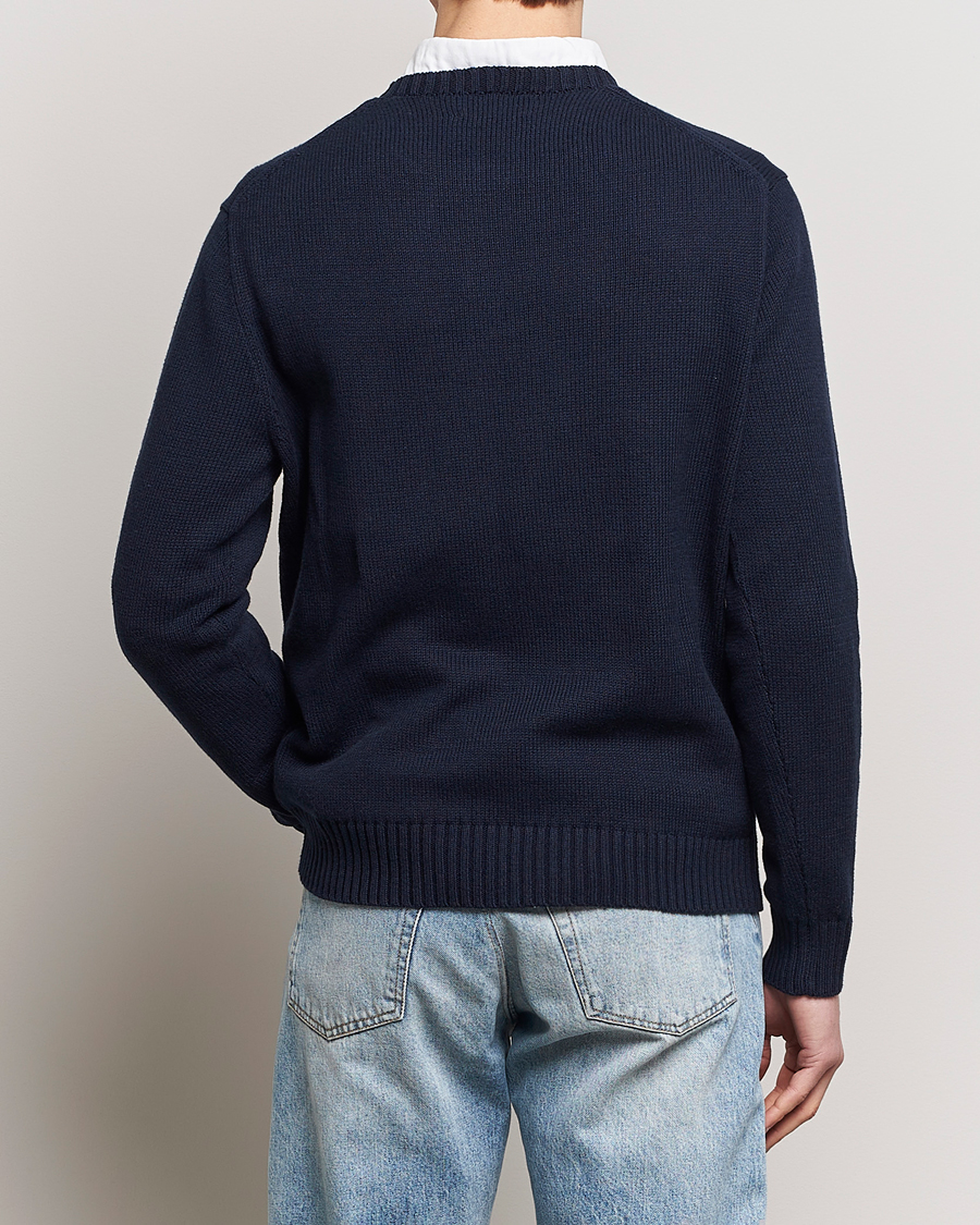 Herr | Tröjor | Polo Ralph Lauren | Knitted Bear Sweater Aviator Navy