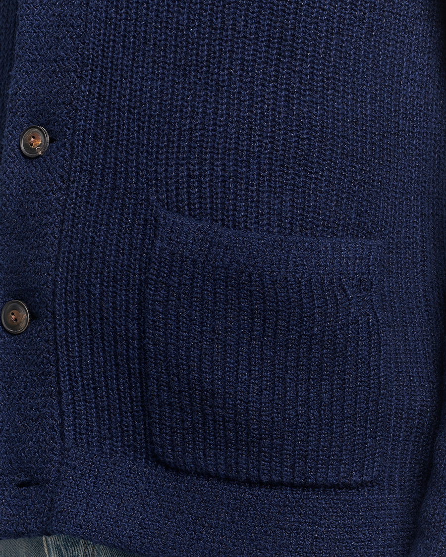 Herr | Tröjor | Polo Ralph Lauren | Cotton/Linen Shawl Collar Cardigan Bright Navy