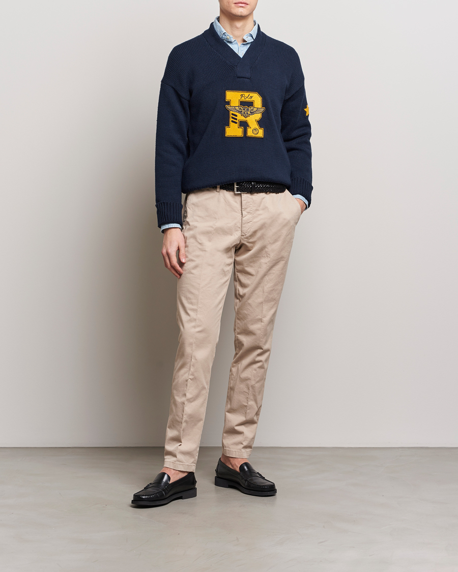 Herr | Tröjor | Polo Ralph Lauren | Shawl Collar Sweater Aviator Navy