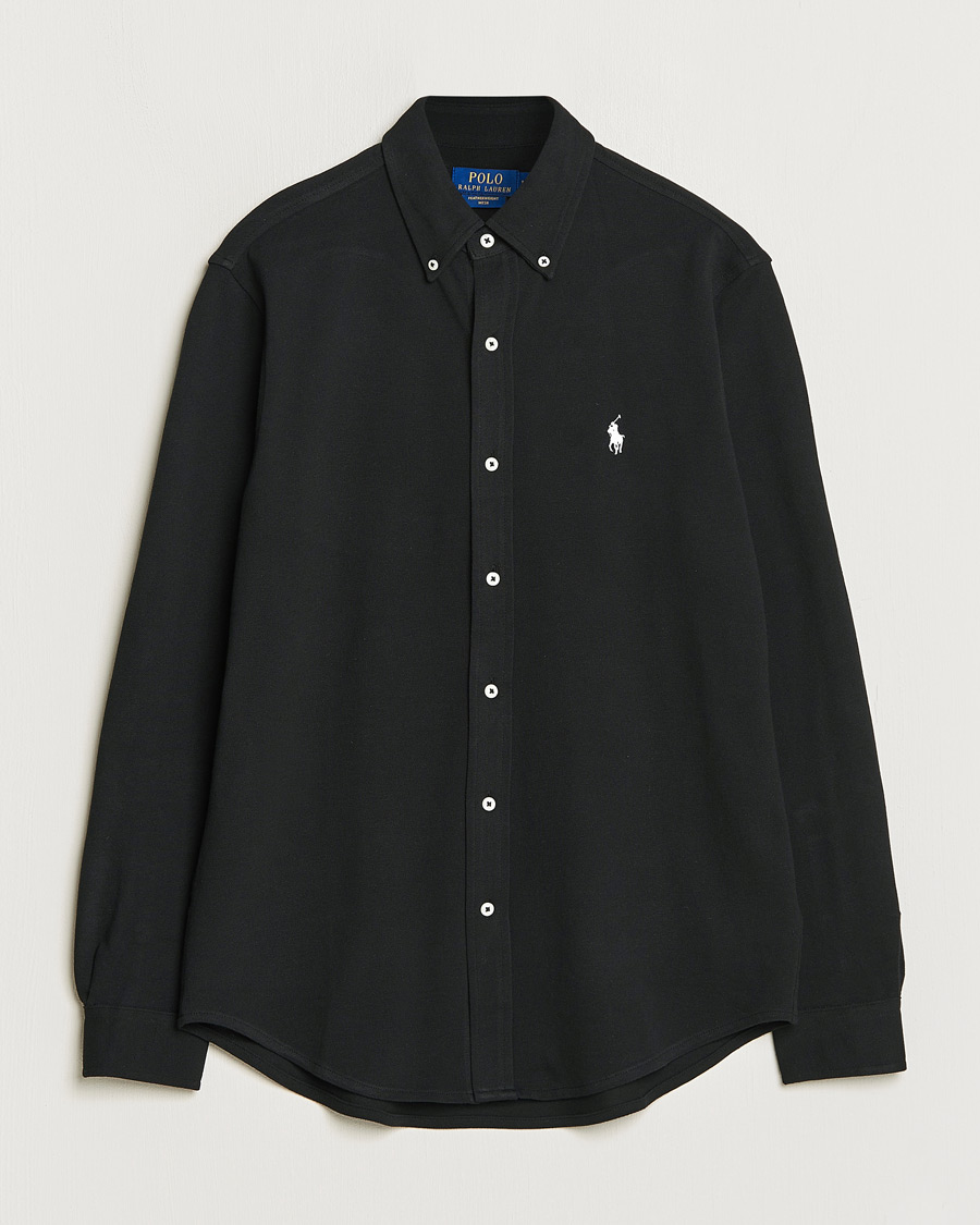 Herr | Skjortor | Polo Ralph Lauren | Featherweight Mesh Shirt Polo Black